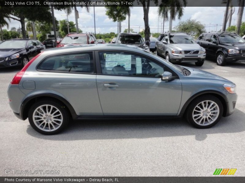Chameleon Blue Metallic / Off Black/Blonde T-Tec 2011 Volvo C30 T5