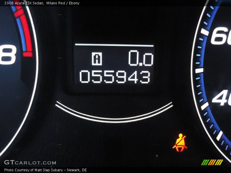 Milano Red / Ebony 2008 Acura TSX Sedan