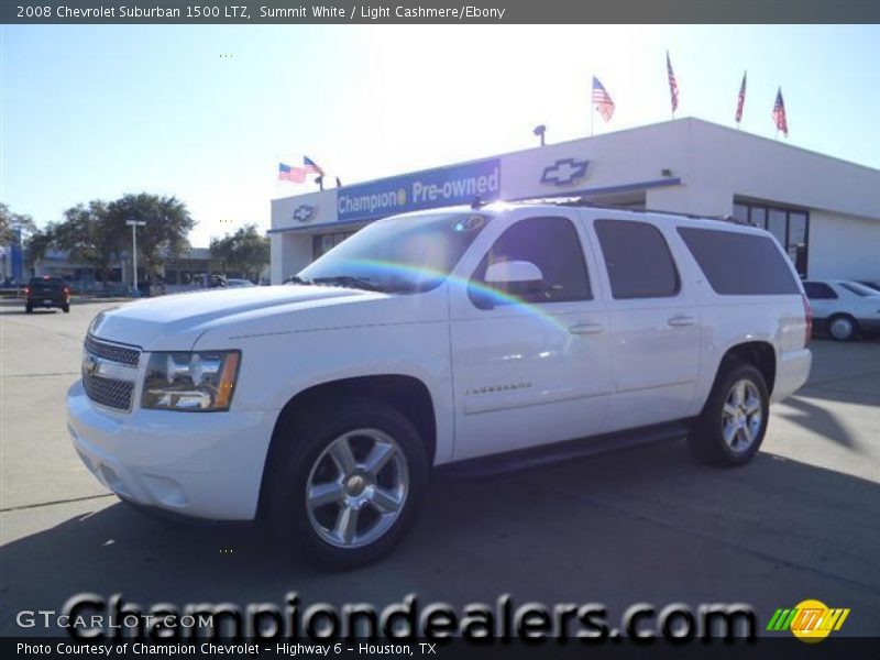 Summit White / Light Cashmere/Ebony 2008 Chevrolet Suburban 1500 LTZ