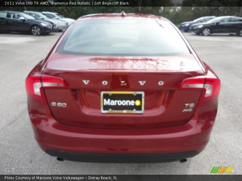 Flamenco Red Metallic / Soft Beige/Off Black 2011 Volvo S60 T6 AWD