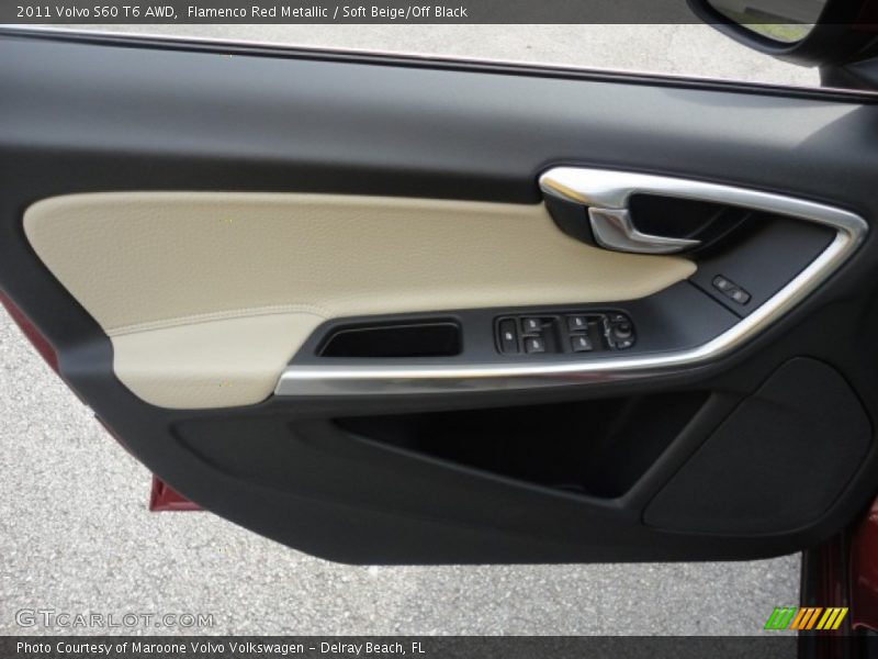 Flamenco Red Metallic / Soft Beige/Off Black 2011 Volvo S60 T6 AWD