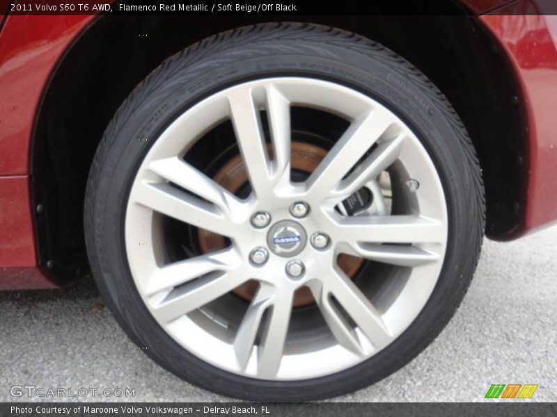 Flamenco Red Metallic / Soft Beige/Off Black 2011 Volvo S60 T6 AWD