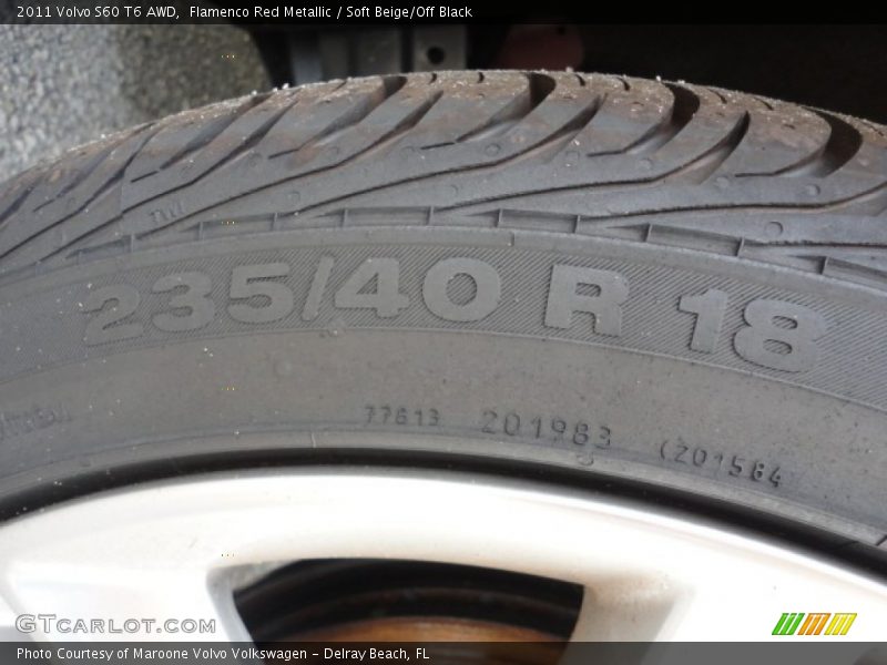 Flamenco Red Metallic / Soft Beige/Off Black 2011 Volvo S60 T6 AWD