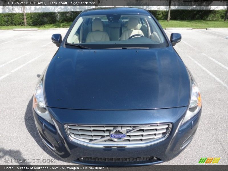 Black / Soft Beige/Sandstone 2011 Volvo S60 T6 AWD