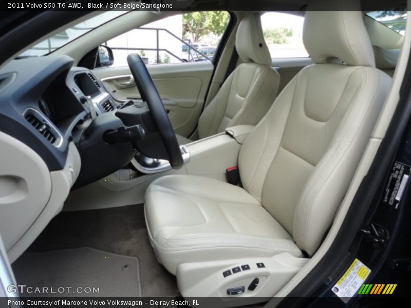 Black / Soft Beige/Sandstone 2011 Volvo S60 T6 AWD