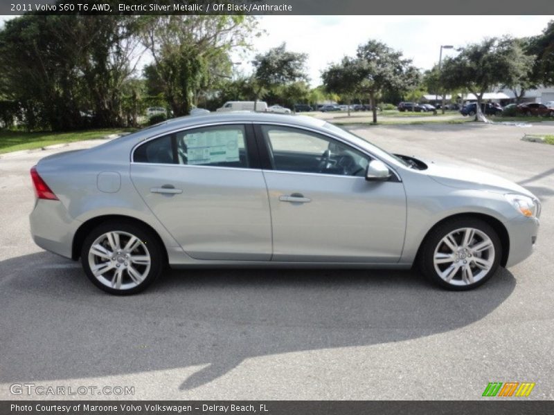 Electric Silver Metallic / Off Black/Anthracite 2011 Volvo S60 T6 AWD