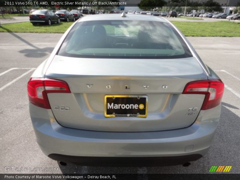 Electric Silver Metallic / Off Black/Anthracite 2011 Volvo S60 T6 AWD