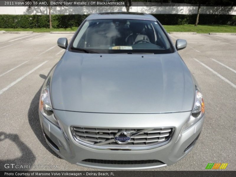 Electric Silver Metallic / Off Black/Anthracite 2011 Volvo S60 T6 AWD