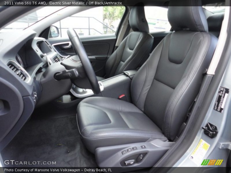 Electric Silver Metallic / Off Black/Anthracite 2011 Volvo S60 T6 AWD
