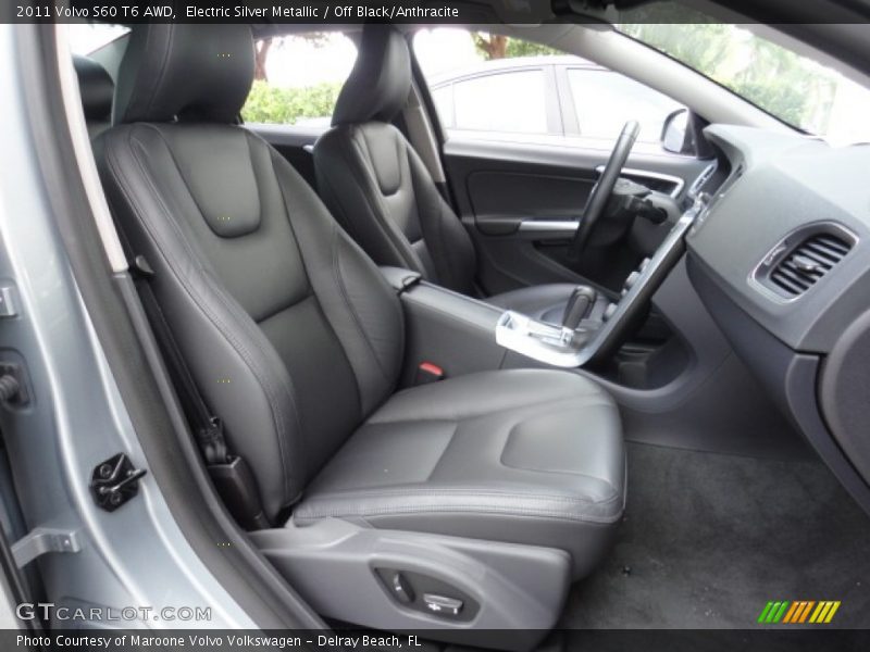 Electric Silver Metallic / Off Black/Anthracite 2011 Volvo S60 T6 AWD