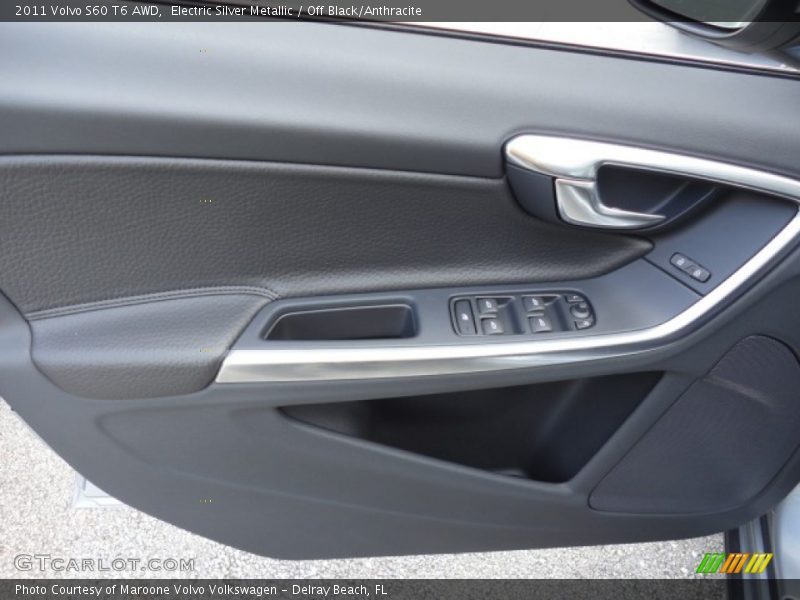 Electric Silver Metallic / Off Black/Anthracite 2011 Volvo S60 T6 AWD