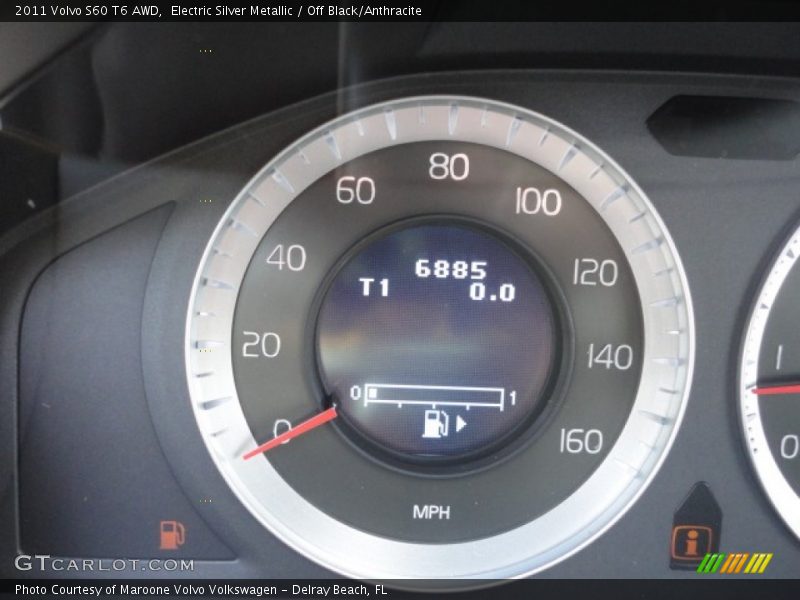 Electric Silver Metallic / Off Black/Anthracite 2011 Volvo S60 T6 AWD