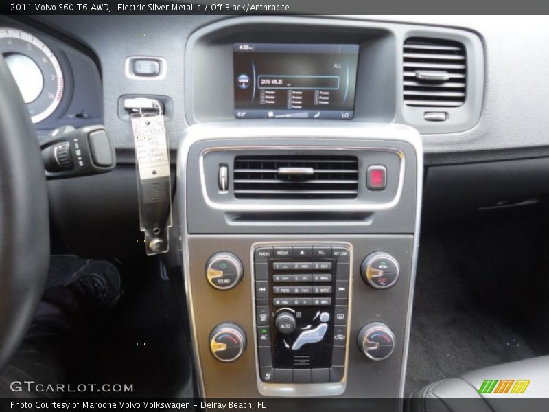 Electric Silver Metallic / Off Black/Anthracite 2011 Volvo S60 T6 AWD