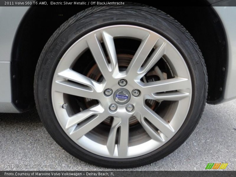 Electric Silver Metallic / Off Black/Anthracite 2011 Volvo S60 T6 AWD