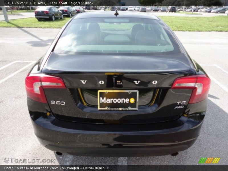 Black / Soft Beige/Off Black 2011 Volvo S60 T6 AWD