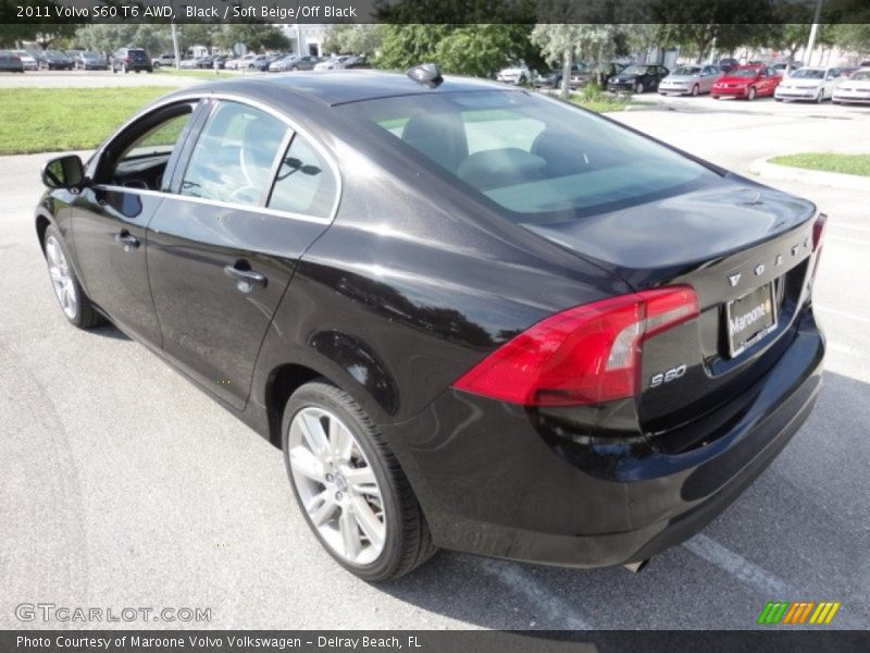 Black / Soft Beige/Off Black 2011 Volvo S60 T6 AWD