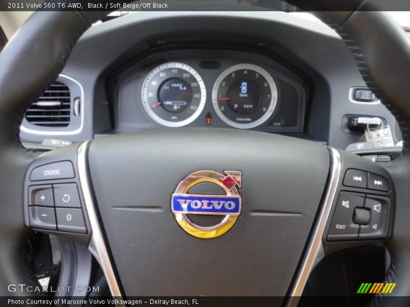 Black / Soft Beige/Off Black 2011 Volvo S60 T6 AWD