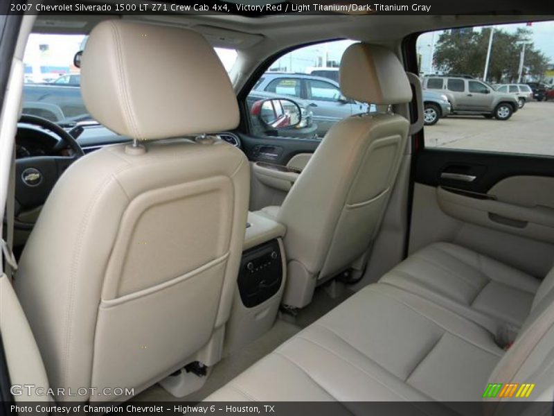 Victory Red / Light Titanium/Dark Titanium Gray 2007 Chevrolet Silverado 1500 LT Z71 Crew Cab 4x4