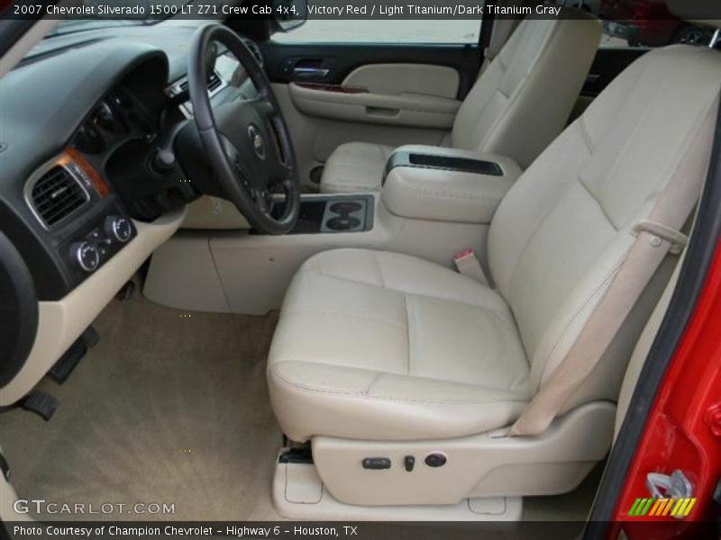 Victory Red / Light Titanium/Dark Titanium Gray 2007 Chevrolet Silverado 1500 LT Z71 Crew Cab 4x4