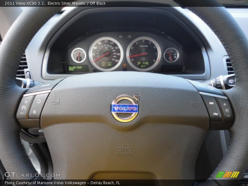 Electric Silver Metallic / Off Black 2011 Volvo XC90 3.2
