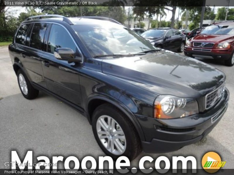 Saville Grey Metallic / Off Black 2011 Volvo XC90 3.2