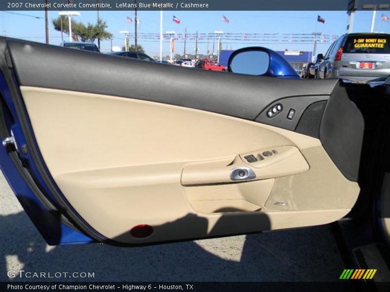 LeMans Blue Metallic / Cashmere 2007 Chevrolet Corvette Convertible