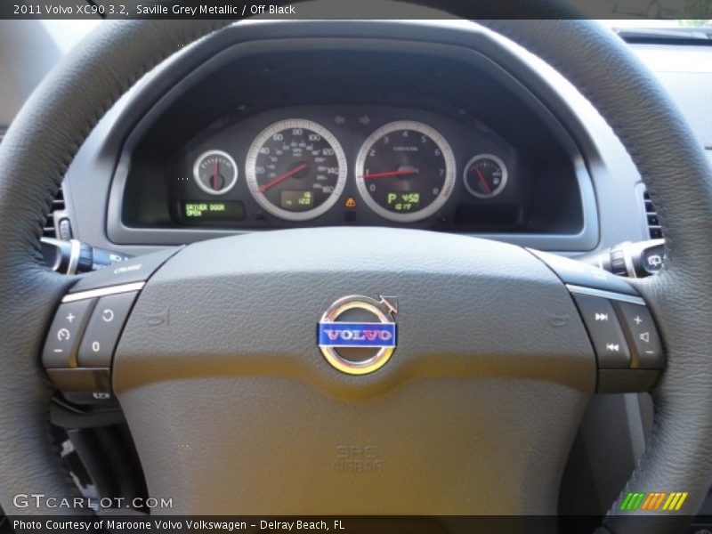 Saville Grey Metallic / Off Black 2011 Volvo XC90 3.2