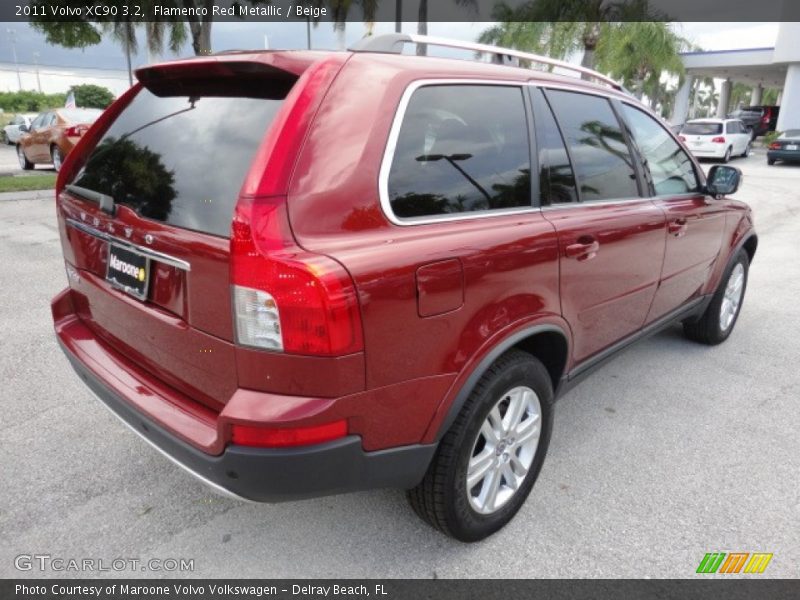 Flamenco Red Metallic / Beige 2011 Volvo XC90 3.2