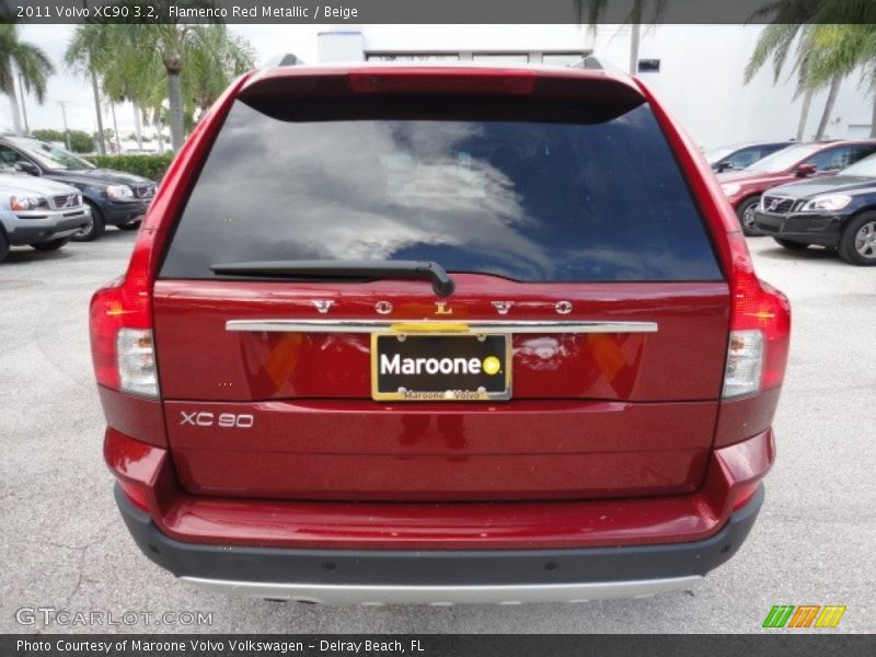 Flamenco Red Metallic / Beige 2011 Volvo XC90 3.2