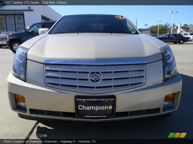 Gold Mist / Ebony 2007 Cadillac CTS Sedan