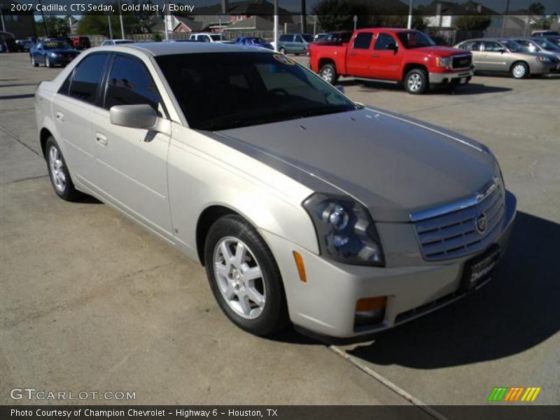 Gold Mist / Ebony 2007 Cadillac CTS Sedan