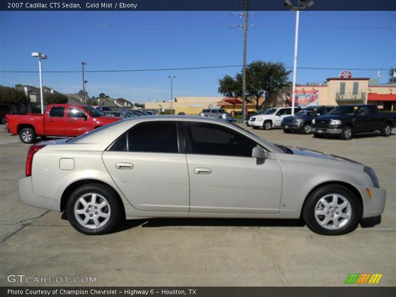 Gold Mist / Ebony 2007 Cadillac CTS Sedan