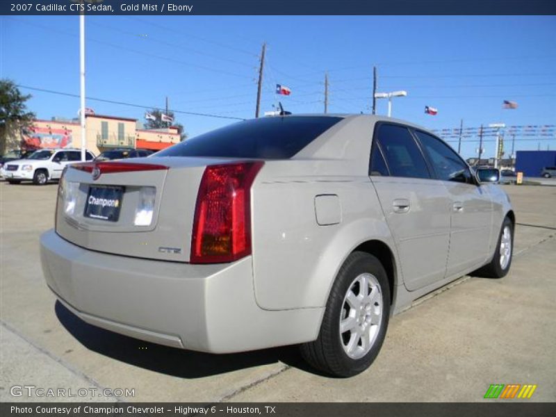 Gold Mist / Ebony 2007 Cadillac CTS Sedan