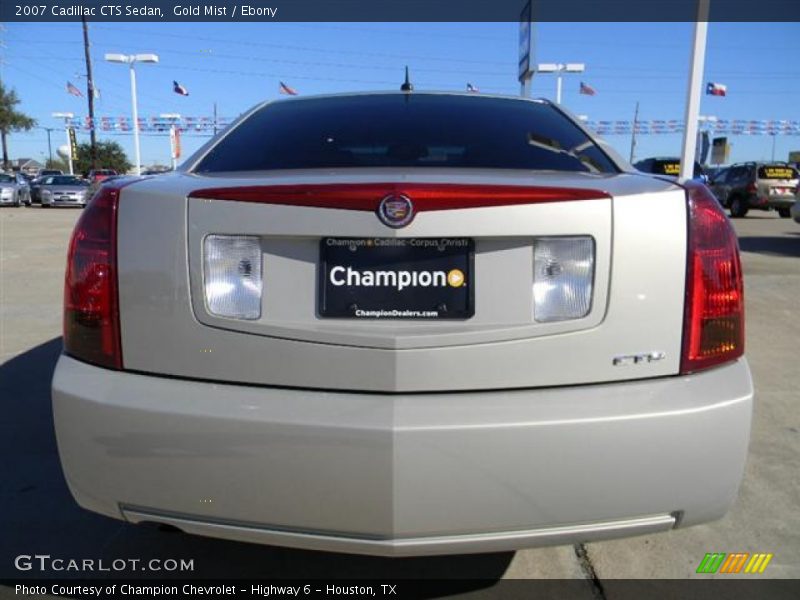 Gold Mist / Ebony 2007 Cadillac CTS Sedan