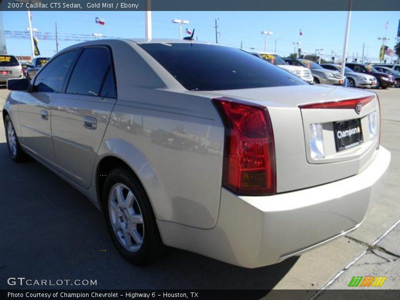 Gold Mist / Ebony 2007 Cadillac CTS Sedan