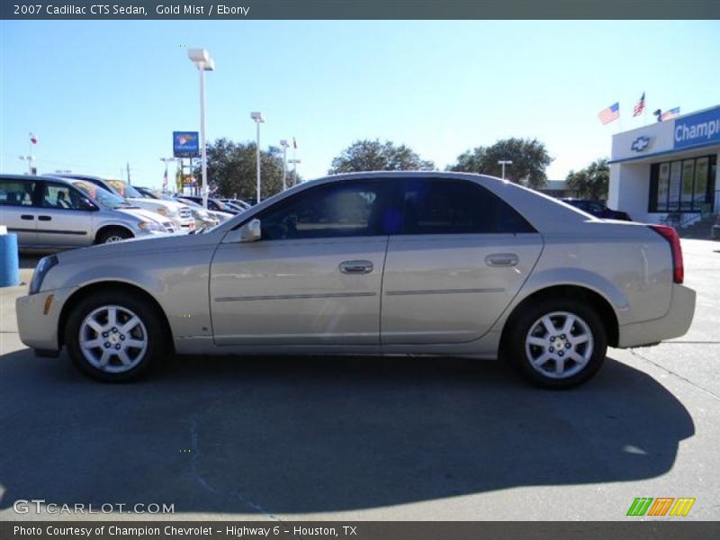 Gold Mist / Ebony 2007 Cadillac CTS Sedan