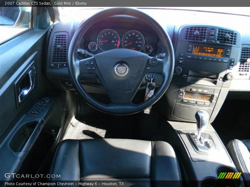 Gold Mist / Ebony 2007 Cadillac CTS Sedan