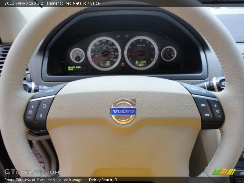 Flamenco Red Metallic / Beige 2011 Volvo XC90 3.2