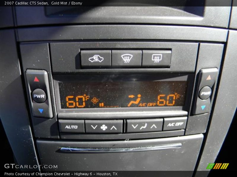 Gold Mist / Ebony 2007 Cadillac CTS Sedan