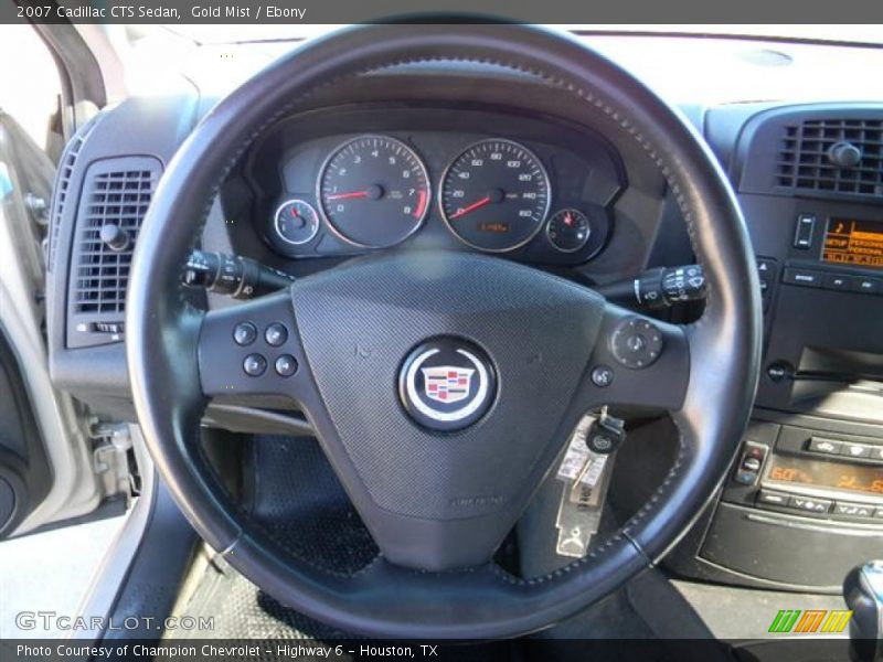 Gold Mist / Ebony 2007 Cadillac CTS Sedan