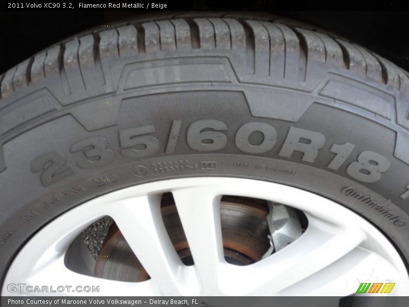Flamenco Red Metallic / Beige 2011 Volvo XC90 3.2