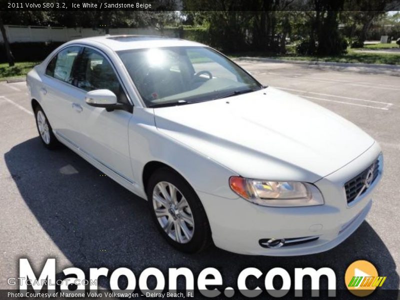 Ice White / Sandstone Beige 2011 Volvo S80 3.2