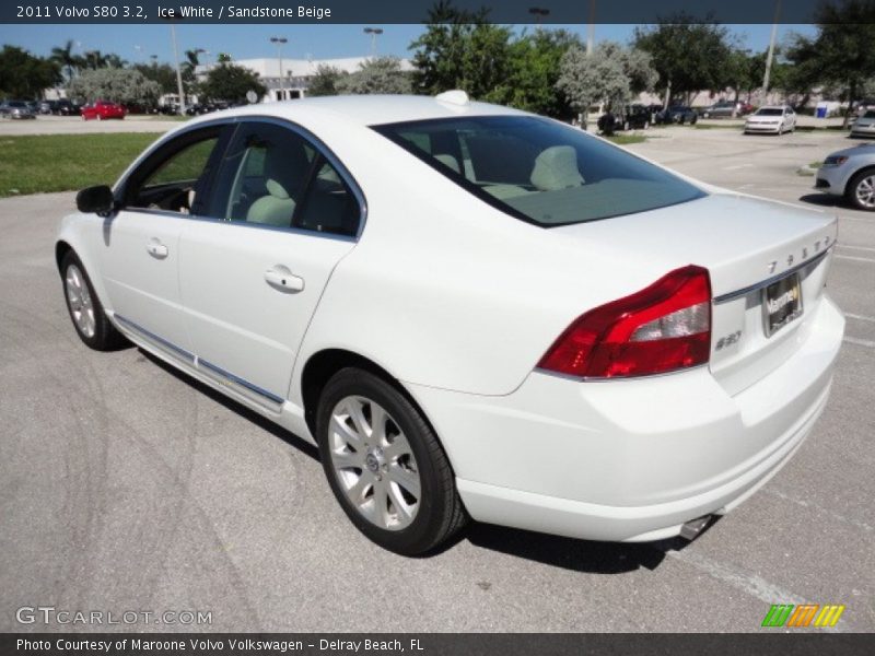 Ice White / Sandstone Beige 2011 Volvo S80 3.2