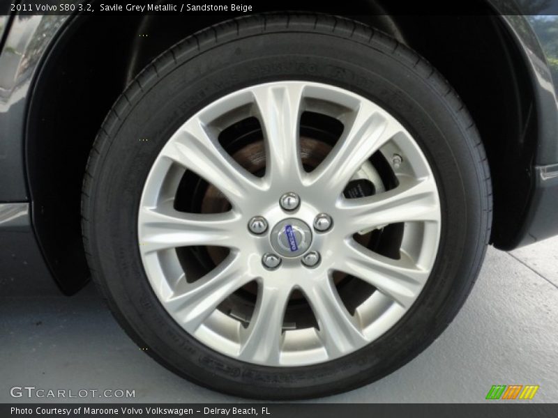 Savile Grey Metallic / Sandstone Beige 2011 Volvo S80 3.2