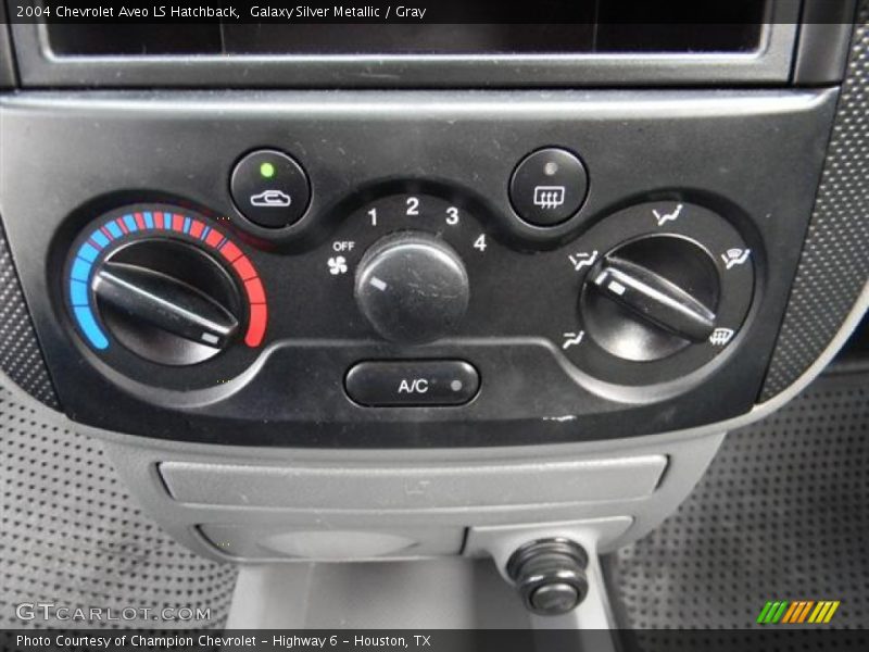 Controls of 2004 Aveo LS Hatchback