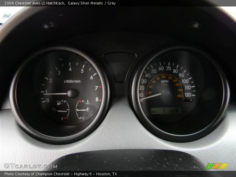 Galaxy Silver Metallic / Gray 2004 Chevrolet Aveo LS Hatchback