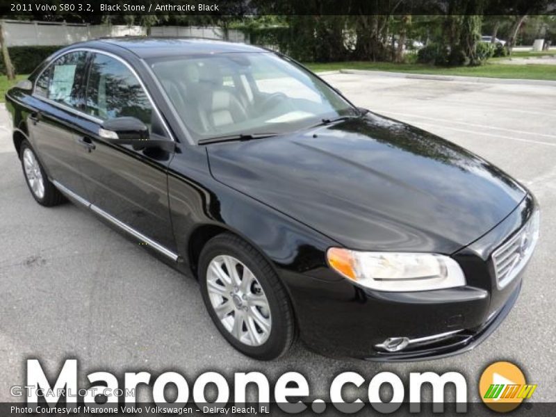 Black Stone / Anthracite Black 2011 Volvo S80 3.2