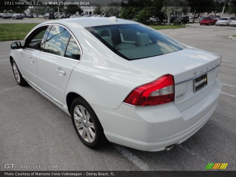 Ice White / Sandstone Beige 2011 Volvo S80 3.2