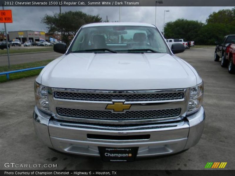 Summit White / Dark Titanium 2012 Chevrolet Silverado 1500 LS Regular Cab