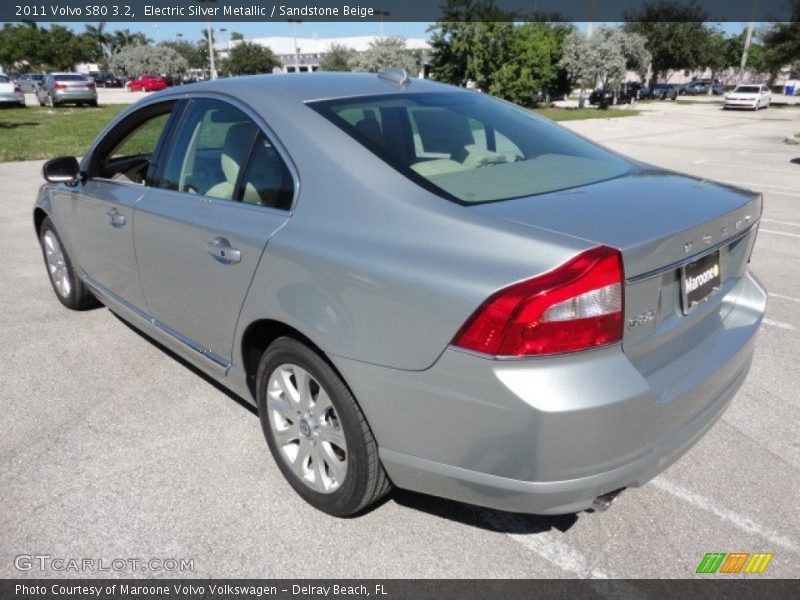 Electric Silver Metallic / Sandstone Beige 2011 Volvo S80 3.2